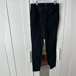 J. Crew High-Rise Skinny Jeans in Black